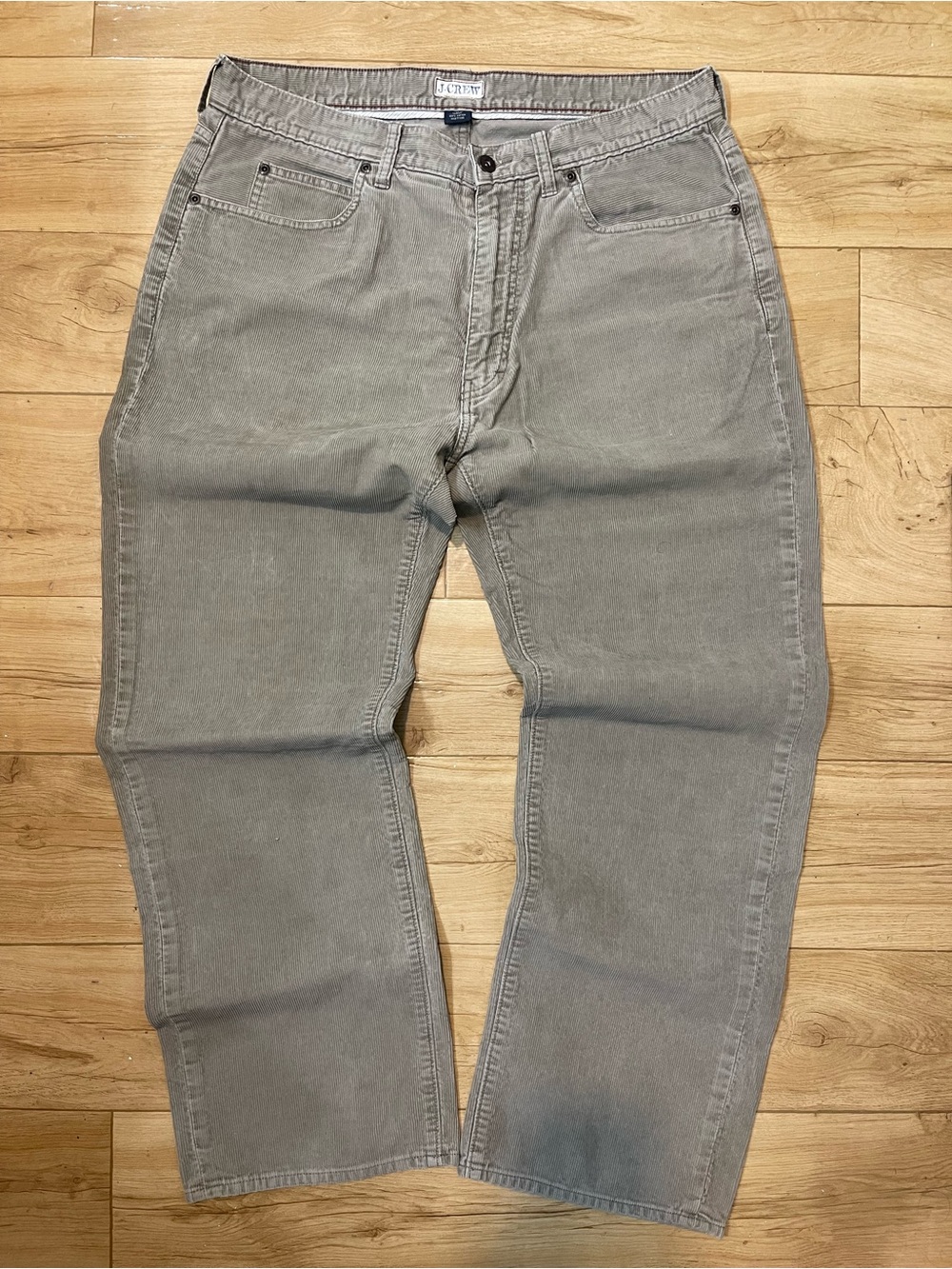 J.Crew Vintage Straight Fit Men's Cotton Tan Corduroy Pants